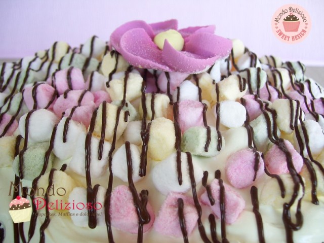 Marshmallow Brownie Cake